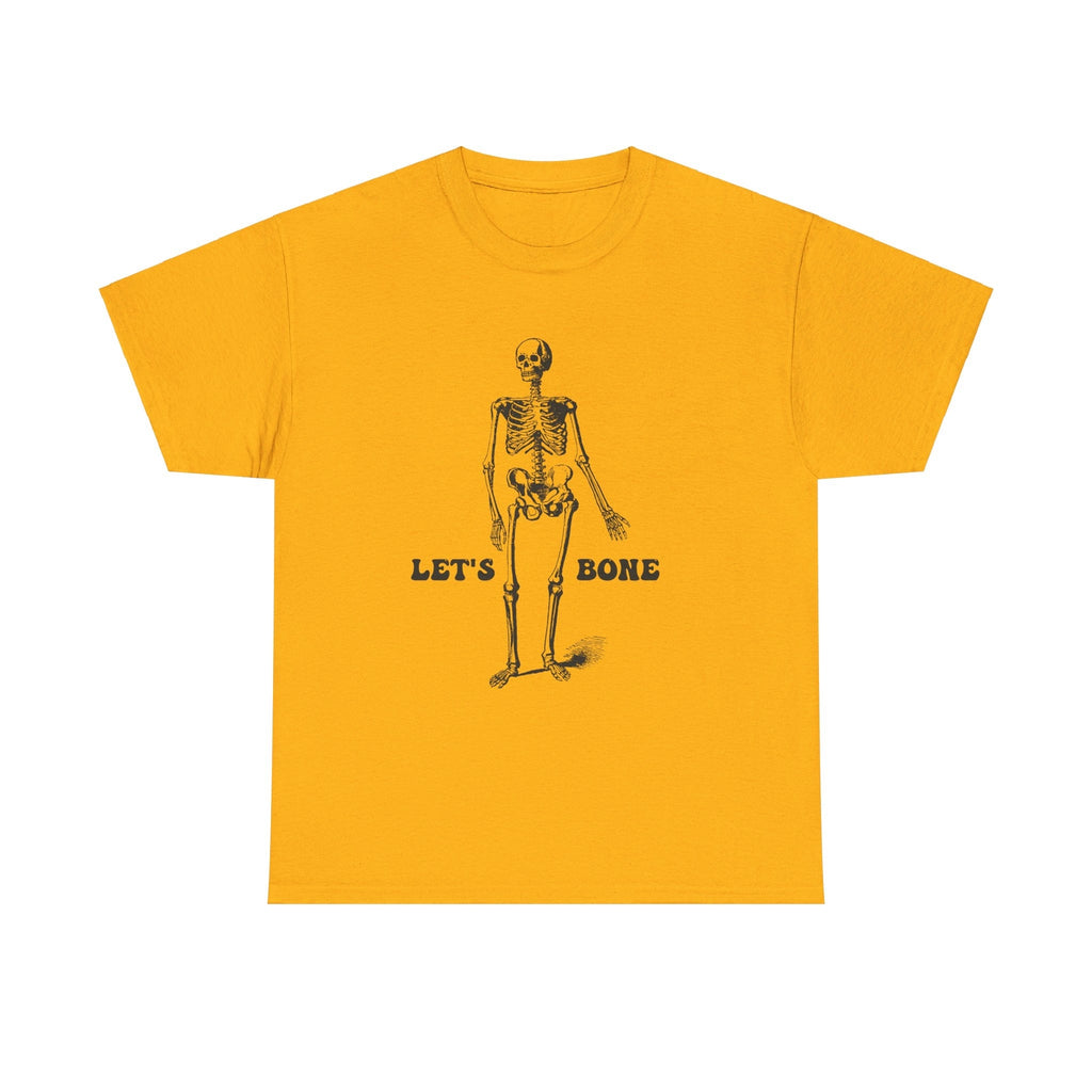 Let's Bone Halloween T shirt skul skeleton costume party trick or treat