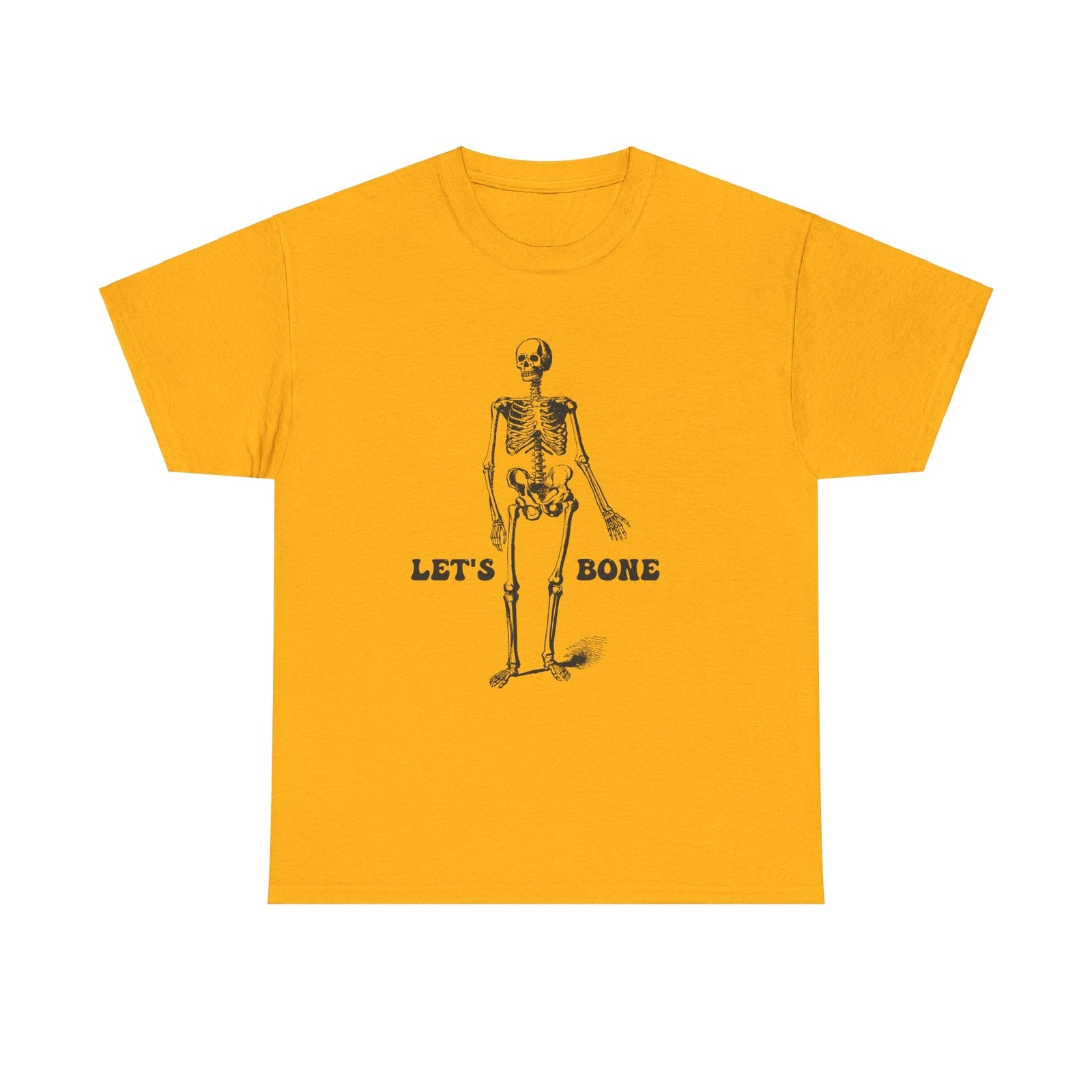 Let's Bone Halloween T shirt skul skeleton costume party trick or treat