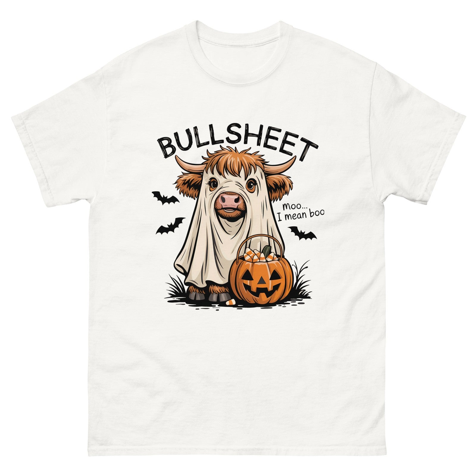 Bullsheet Funny Mens Halloween Trick Or Treat Sarcastic T-Shirt 100% Cotton Tee
