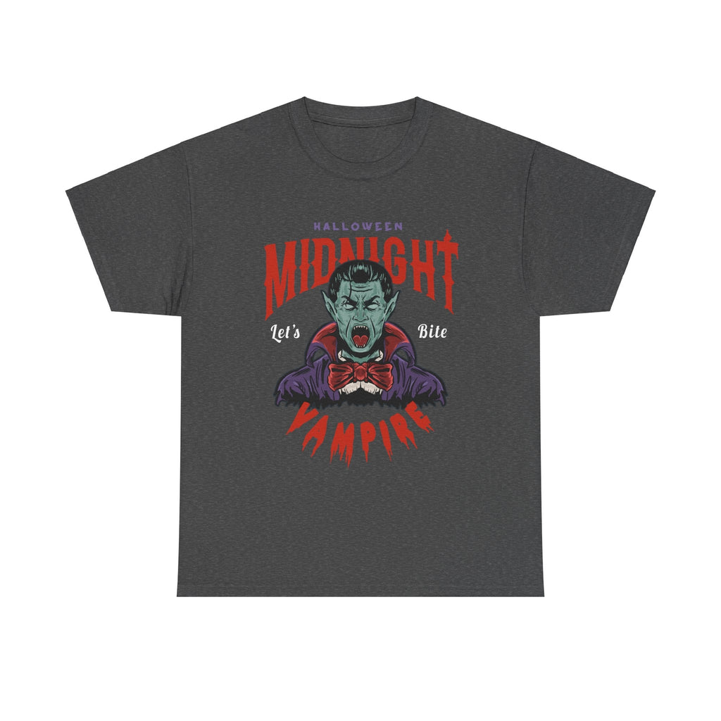 Halloween Midnight Let's Bite Vampire Tshirt  Costume October Trick Or Treat