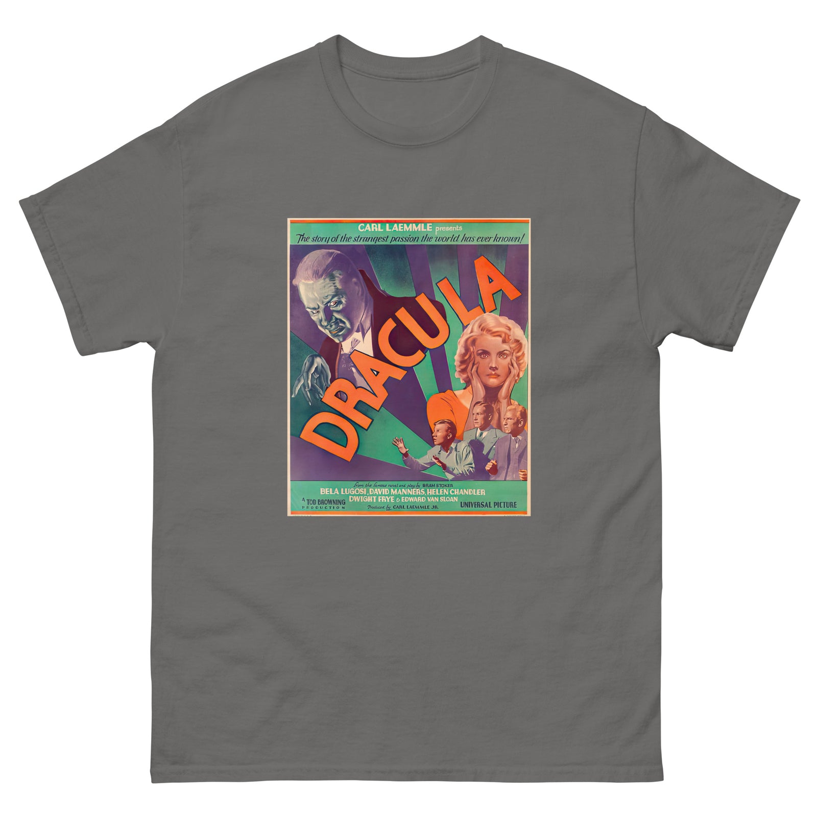Dracula Movie Poster T-Shirt, costume party, trick or treat, For Halloween.