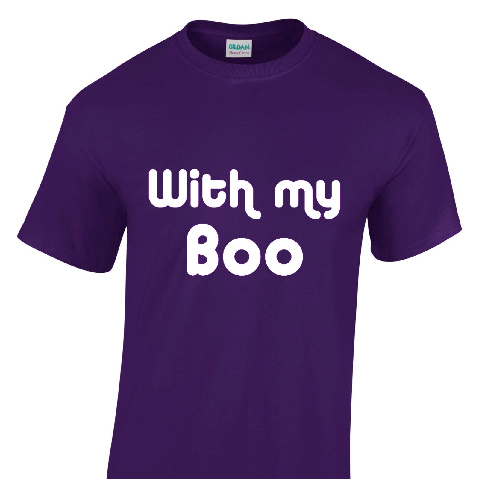 Mens Halloween Tshirt - With My Boo Party Night Trick Or Treat Costume T Shirt