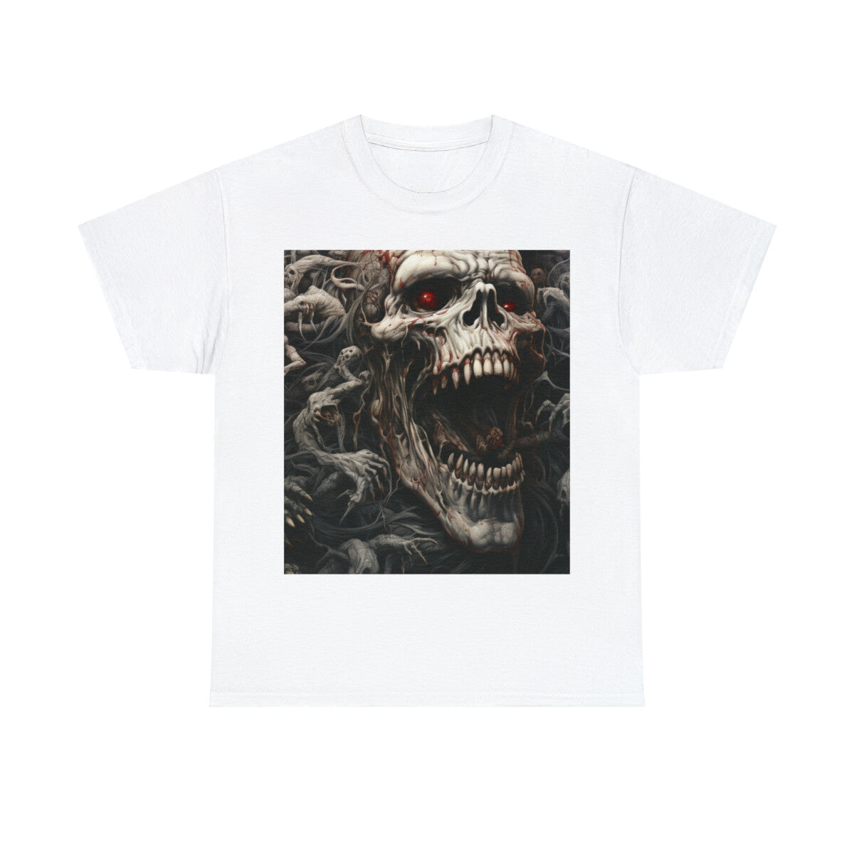 Scary Dark Fantasy Horror T Shirt Halloween Death Metal Disturbed Streetwear Emo