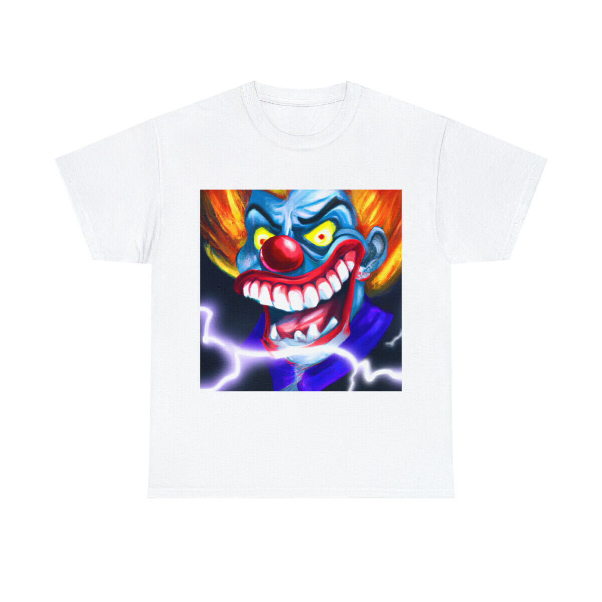 Halloween Evil Clown T Shirt Art Tee Unisex Adult Horror Scary Trick or Treat