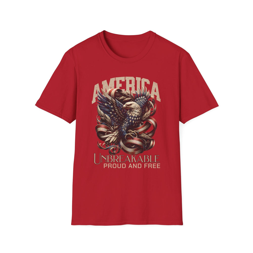 Men's Shirts, America Eagle T-Shirt | Patriotic Tee for Independence Day