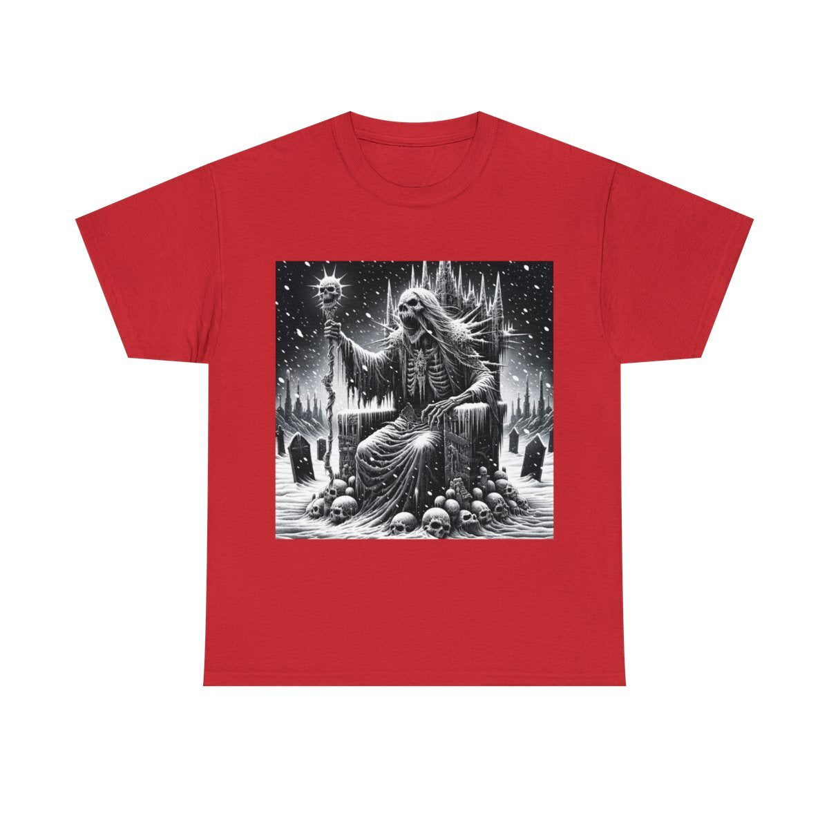 Unisex Adult T Shirt Scary Horror Christmas Holiday Party Weird Death Metal Tee