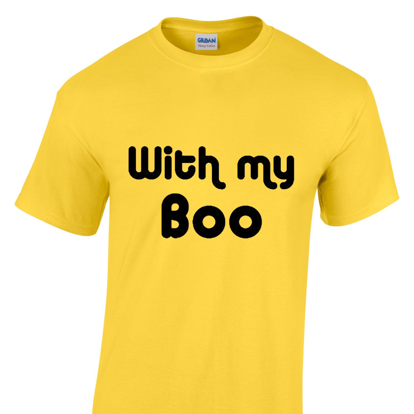 Mens Halloween Tshirt - With My Boo Party Night Trick Or Treat Costume T Shirt