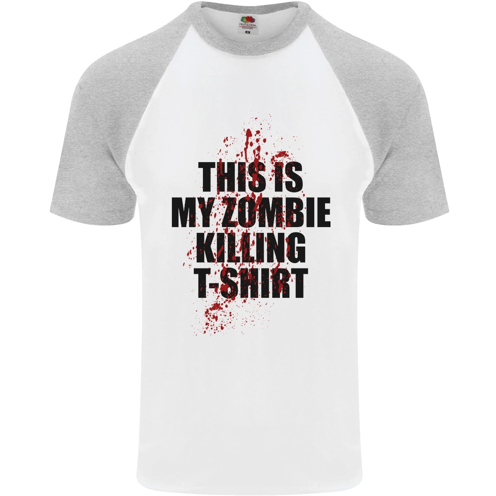 This Is My Zombie Killing Halloween Horror Mens S/S Baseball T-Shirt