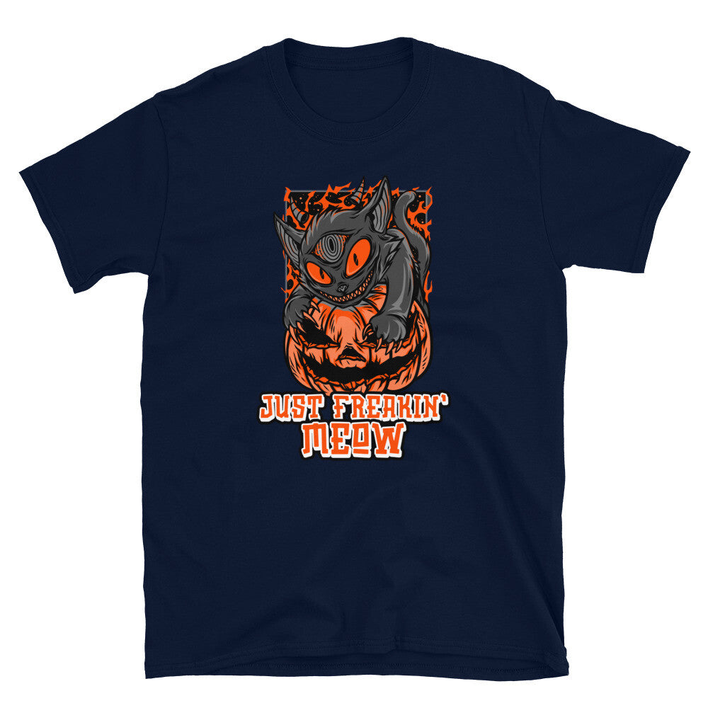 Funny Halloween Cat Trick Or Treat Short-Sleeve Unisex T-Shirt