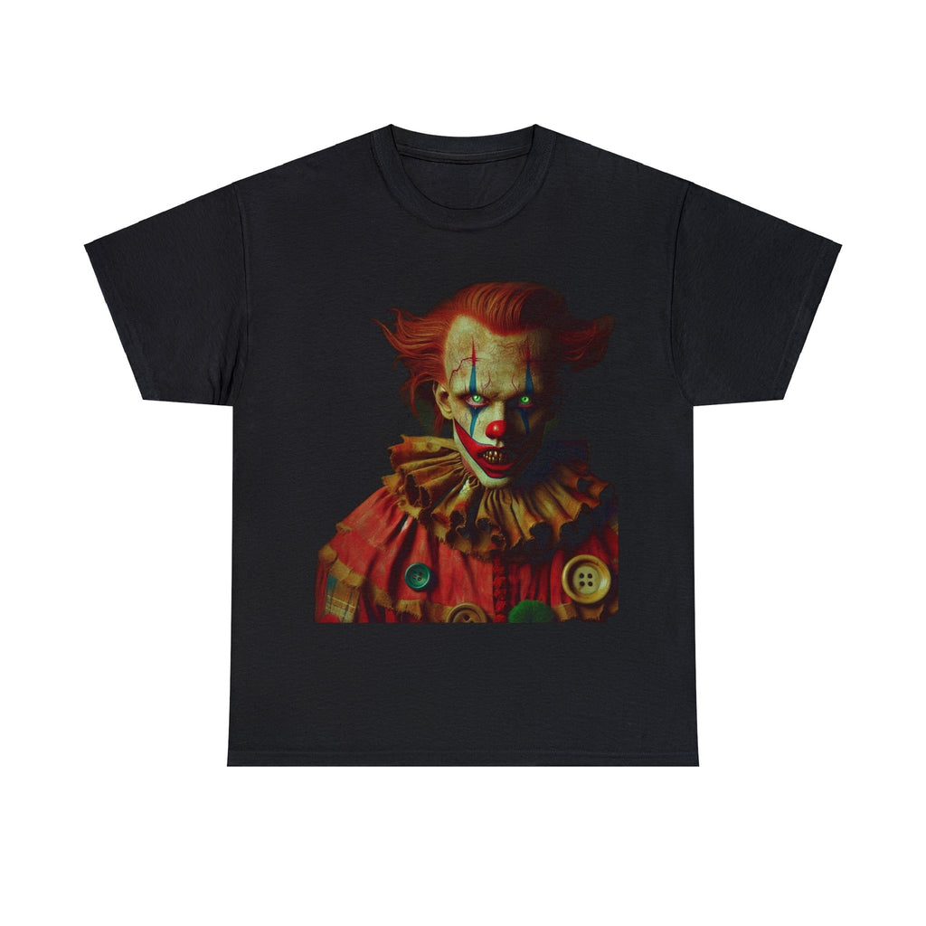 Unisex Adult Scary Clown T Shirt Creepy Weird Horror Tee Fear Inducing Graphic