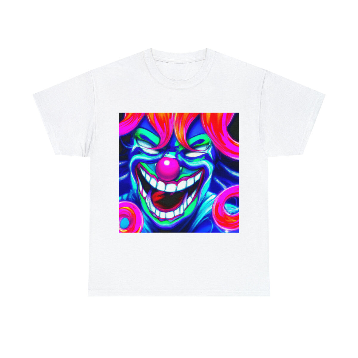 Halloween Evil Clown T Shirt Art Tee Unisex Adult Horror Scary Trick or Treat