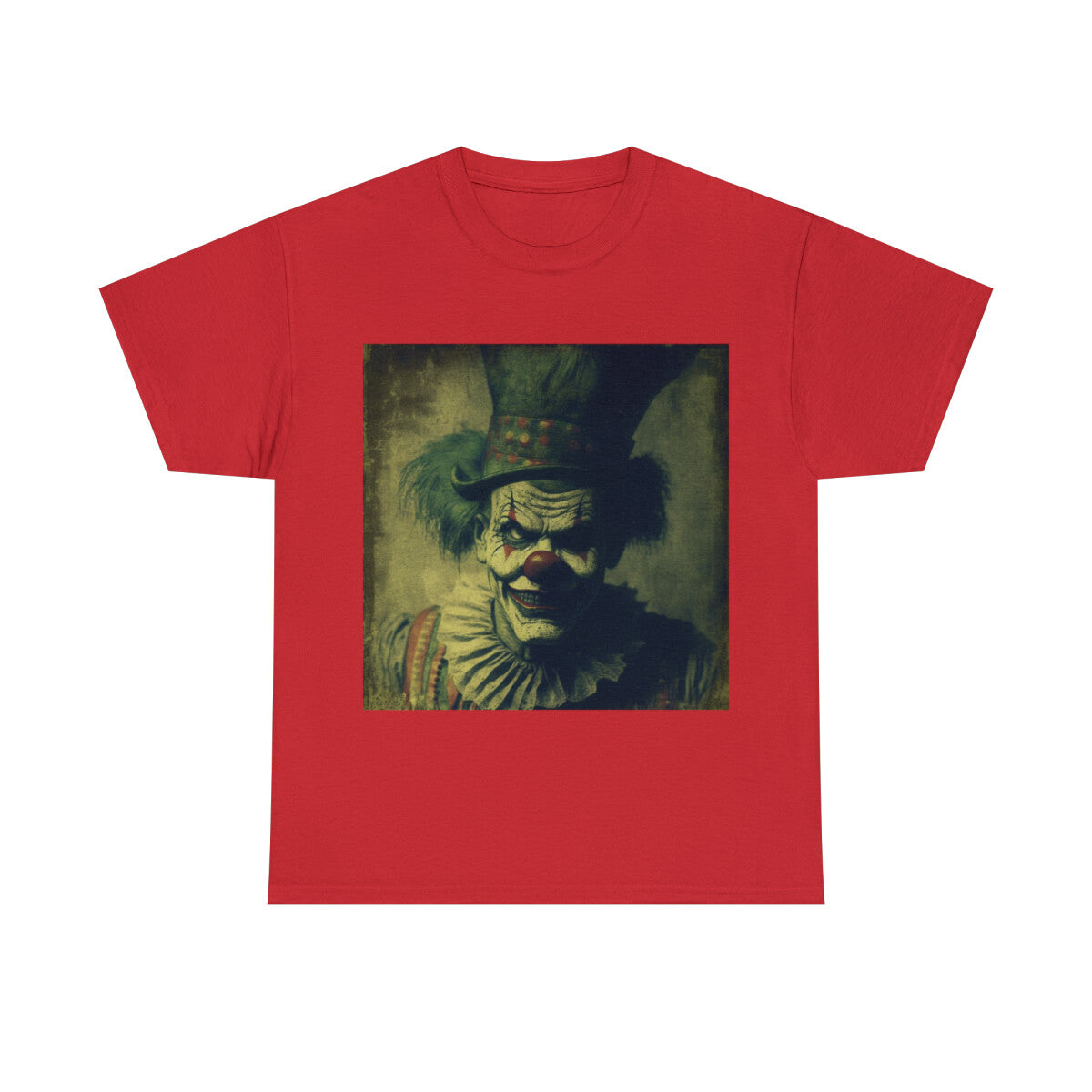Unisex Adult T Shirt Haunted Clown Scary Horror Halloween Metal Band Gothic Emo