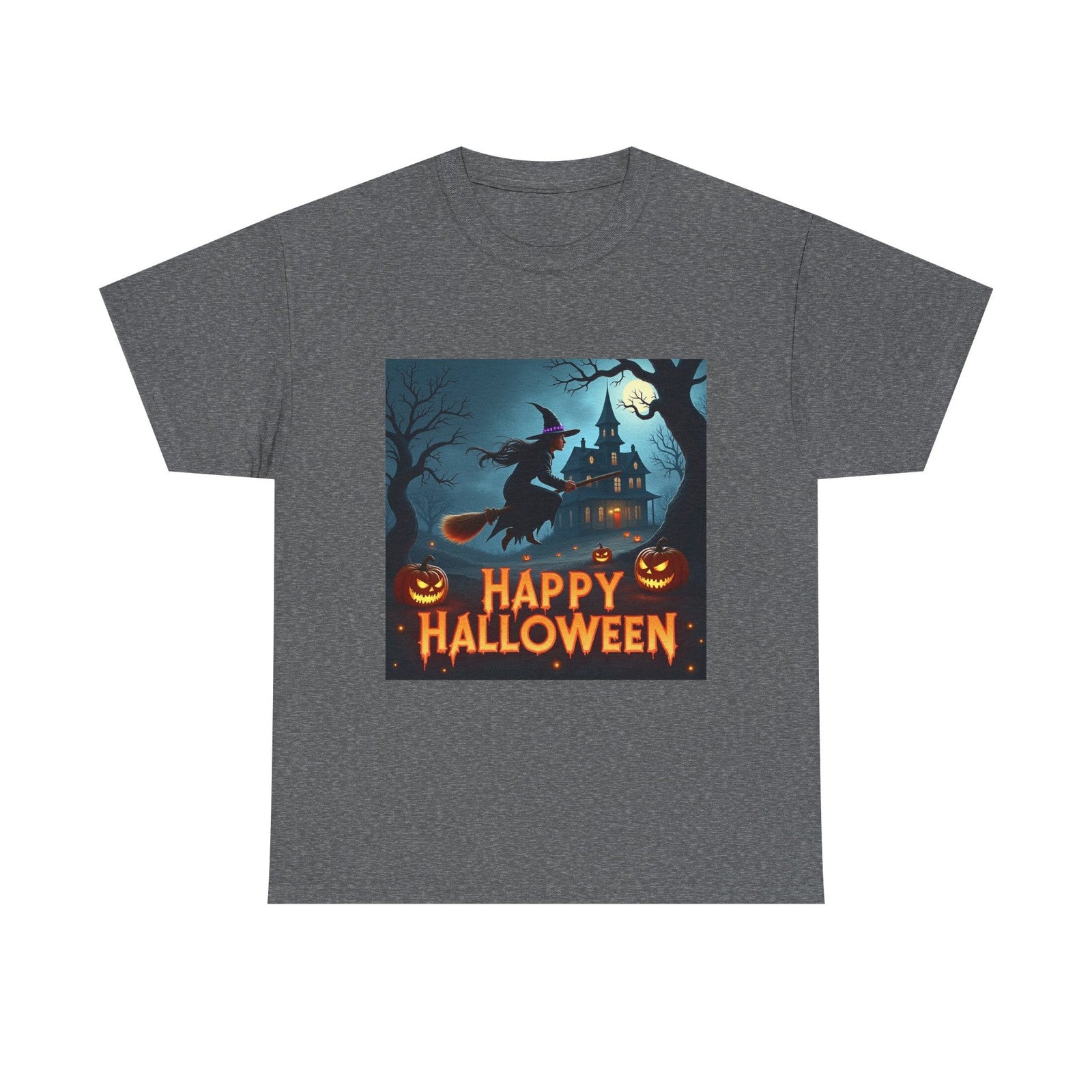 Happy Halloween Unisex Tee, Pumpkin Costume T-Shirt, Trick or Treat Shirt, Scary