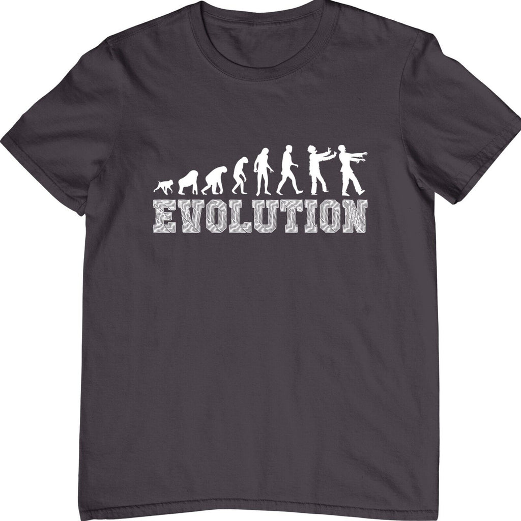 Zombie Evolution T-Shirt Horror Undead Funny Halloween Scary Costume Tee Top