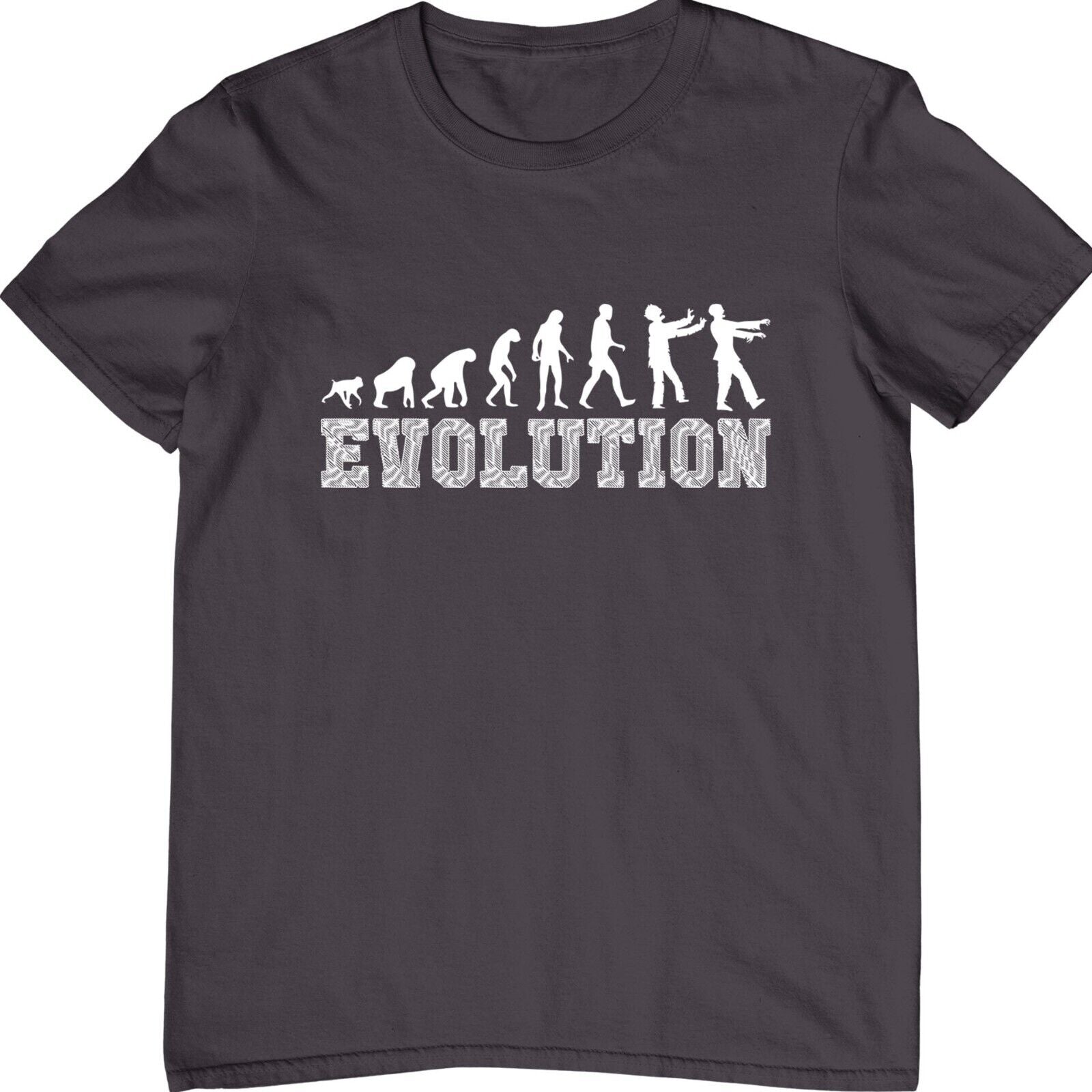 Zombie Evolution T-Shirt Horror Undead Funny Halloween Scary Costume Tee Top