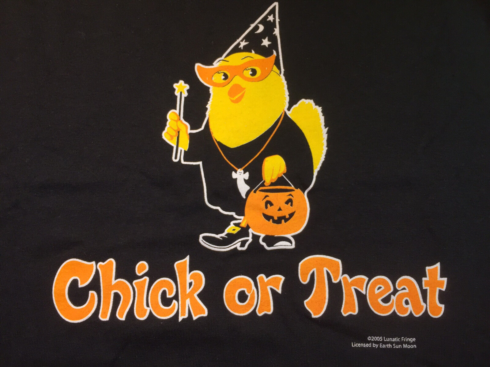 Halloween Black T-shirt Chick Trick or Treat Costume M XL XXL NWT NEW