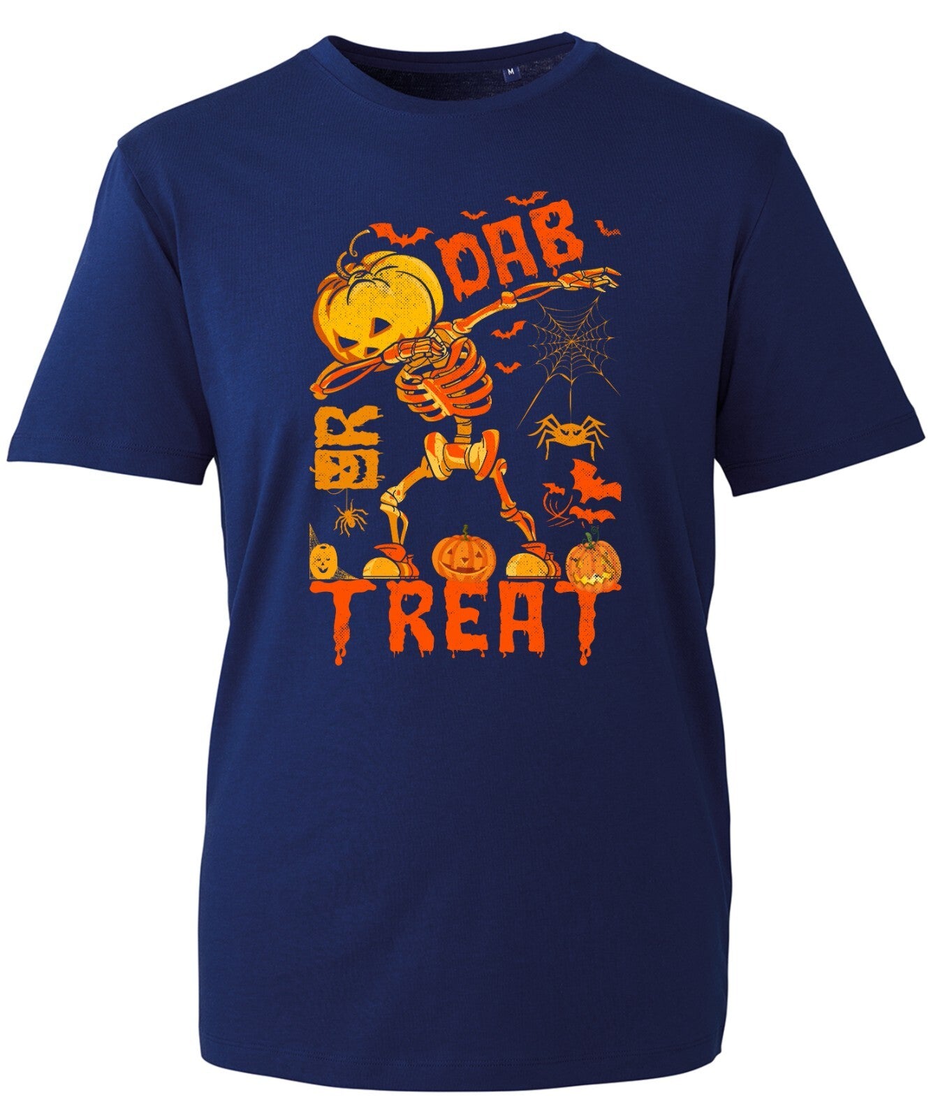 Dab Or Treat Halloween T-Shirt Horror Skeleton Dabbing Dancing Nightmare Party