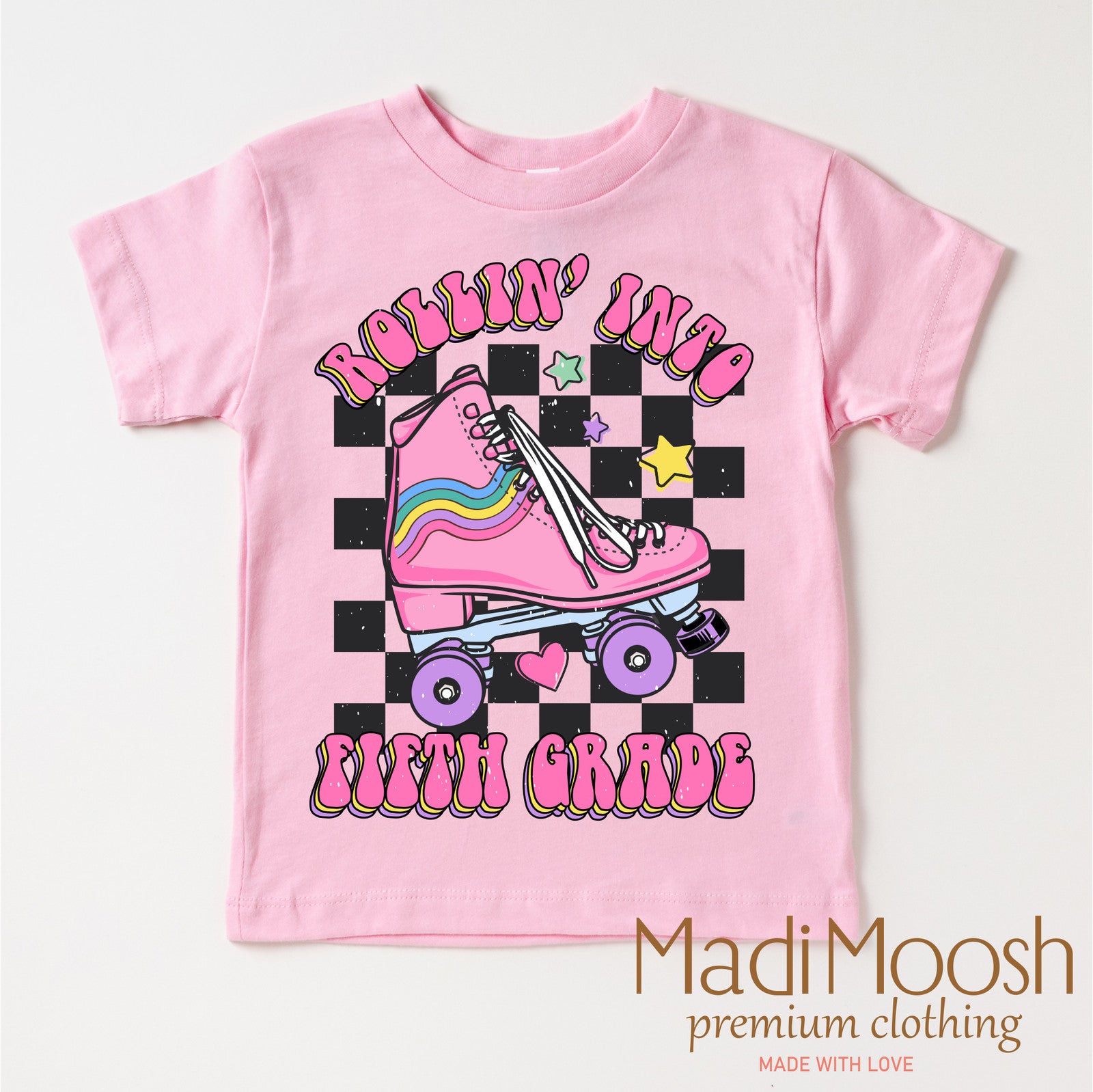 Rollin Into Fifth Grade Back To School Shirt - School Shirt