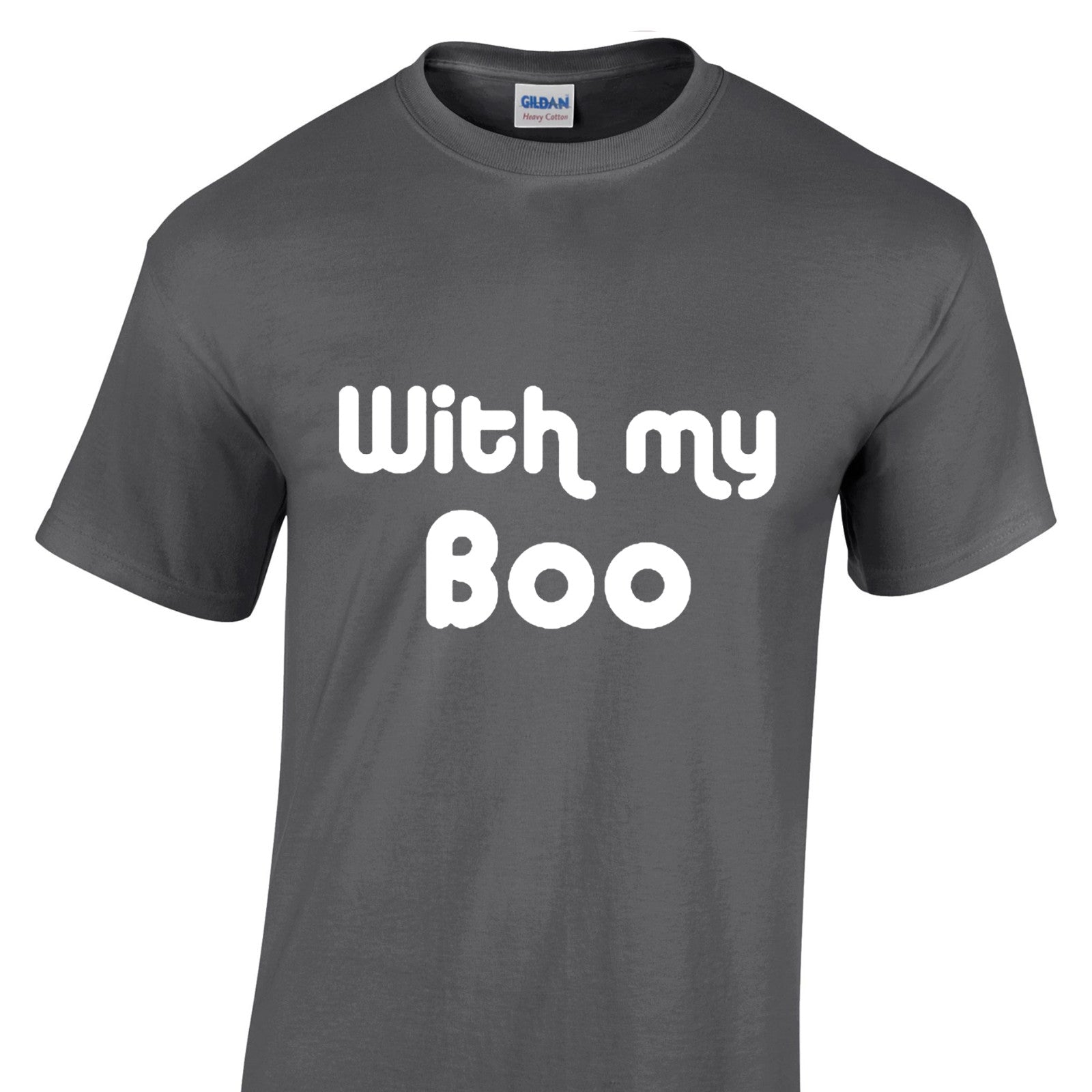 Mens Halloween Tshirt - With My Boo Party Night Trick Or Treat Costume T Shirt