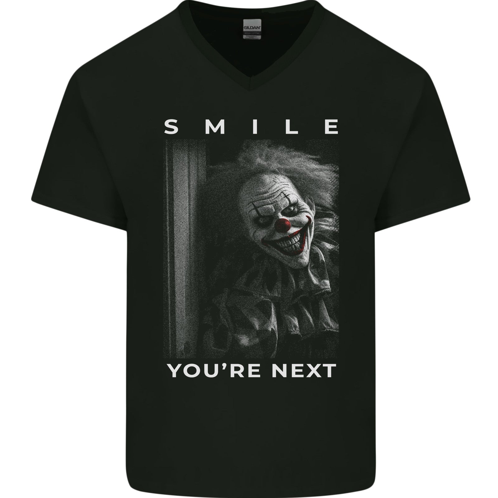 Your Next Horror Clown Halloween Mens V-Neck Cotton T-Shirt