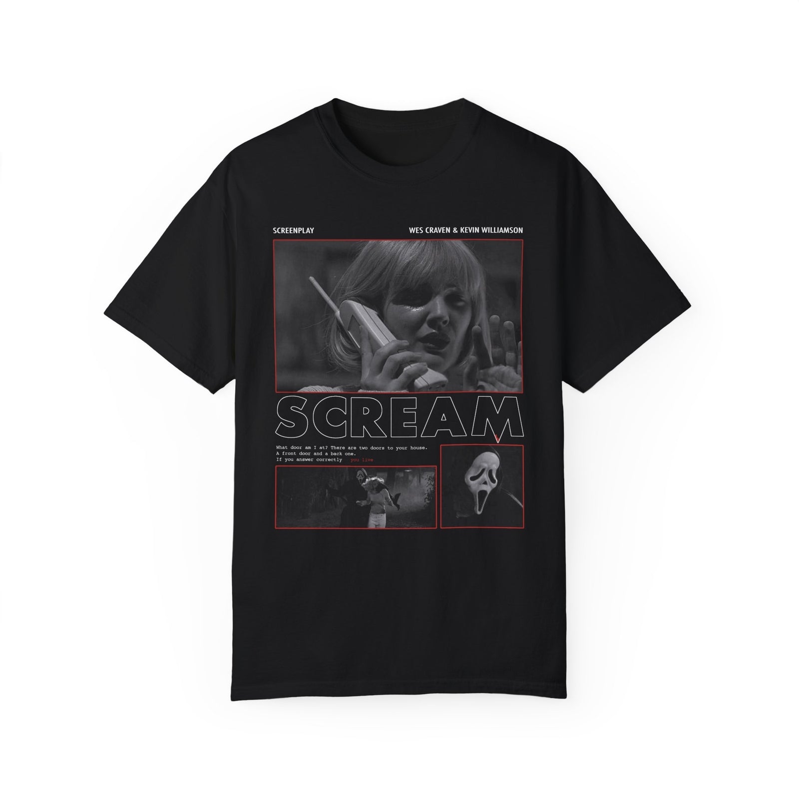 Classic Horror Scream T-shirt, Halloween Movie Tee for Genre Fans, Horror Gift
