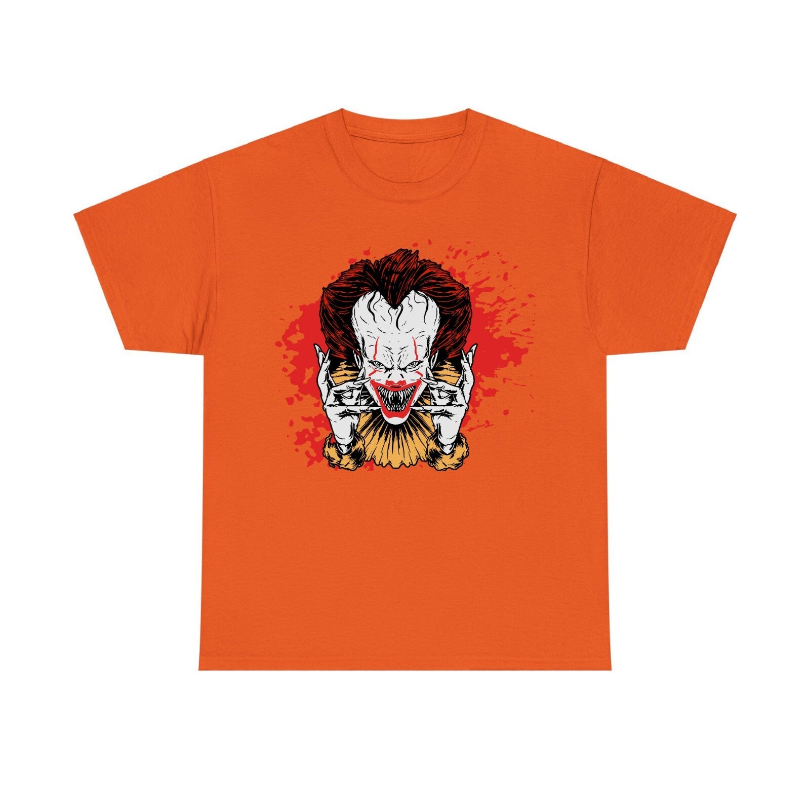 Pennywise Halloween T Shirt, Scary Clown T Shirt, Spooky Unisex Adults and kids
