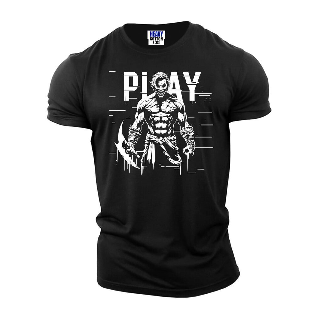 Men's T-Shirt American Halloween Horror Joker USA Gym Workout New Gift Tee S-3XL
