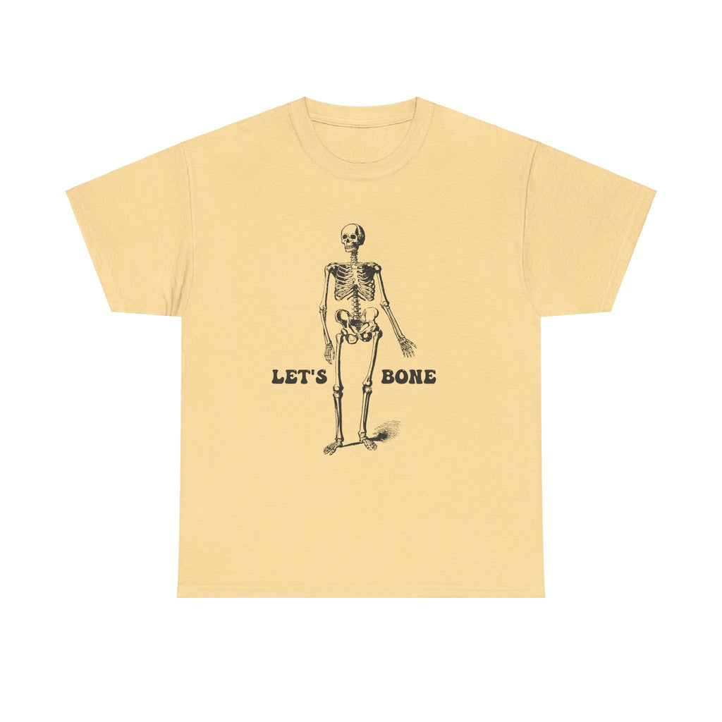 Let's Bone Halloween T shirt skul skeleton costume party trick or treat 