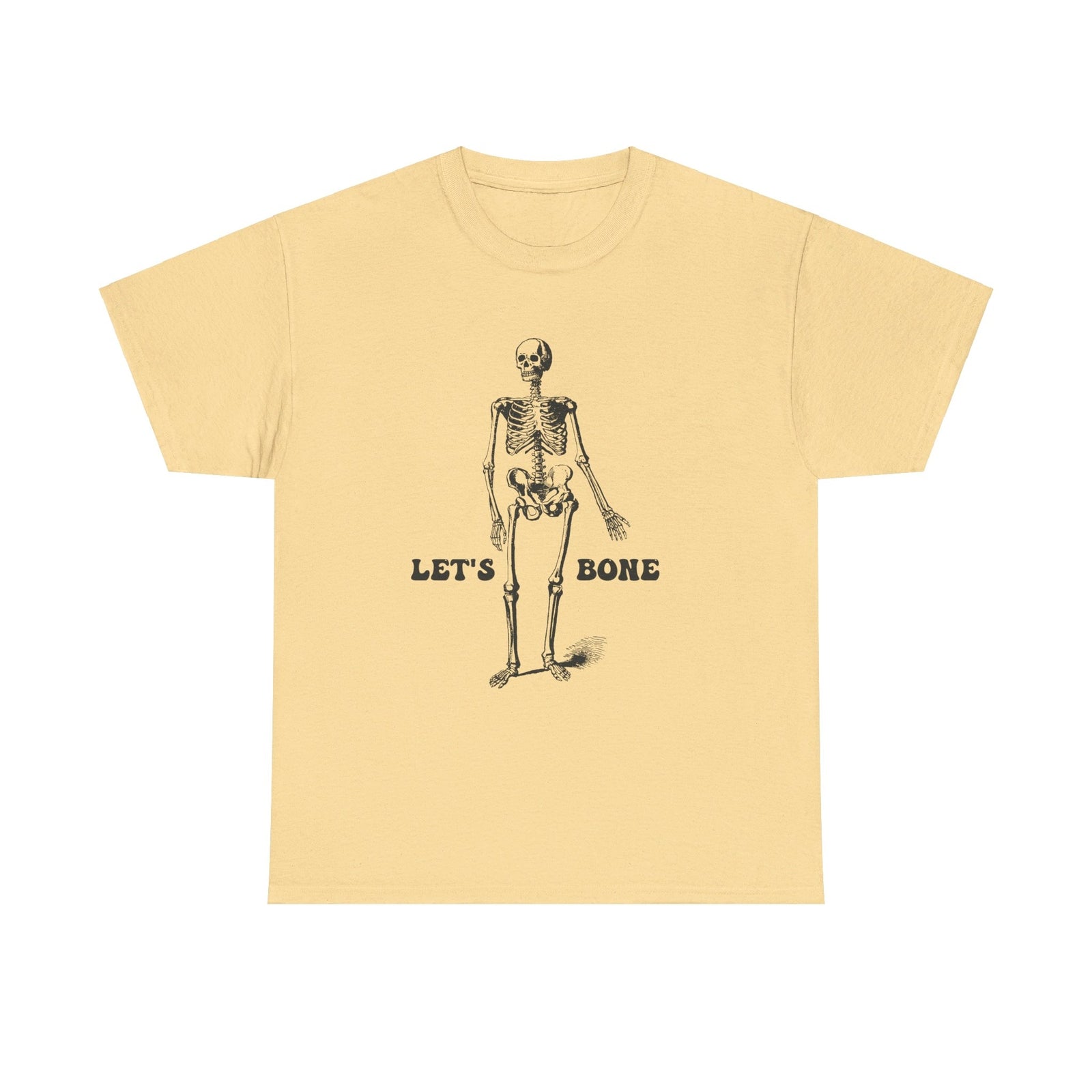 Let's Bone Halloween T shirt skul skeleton costume party trick or treat 
