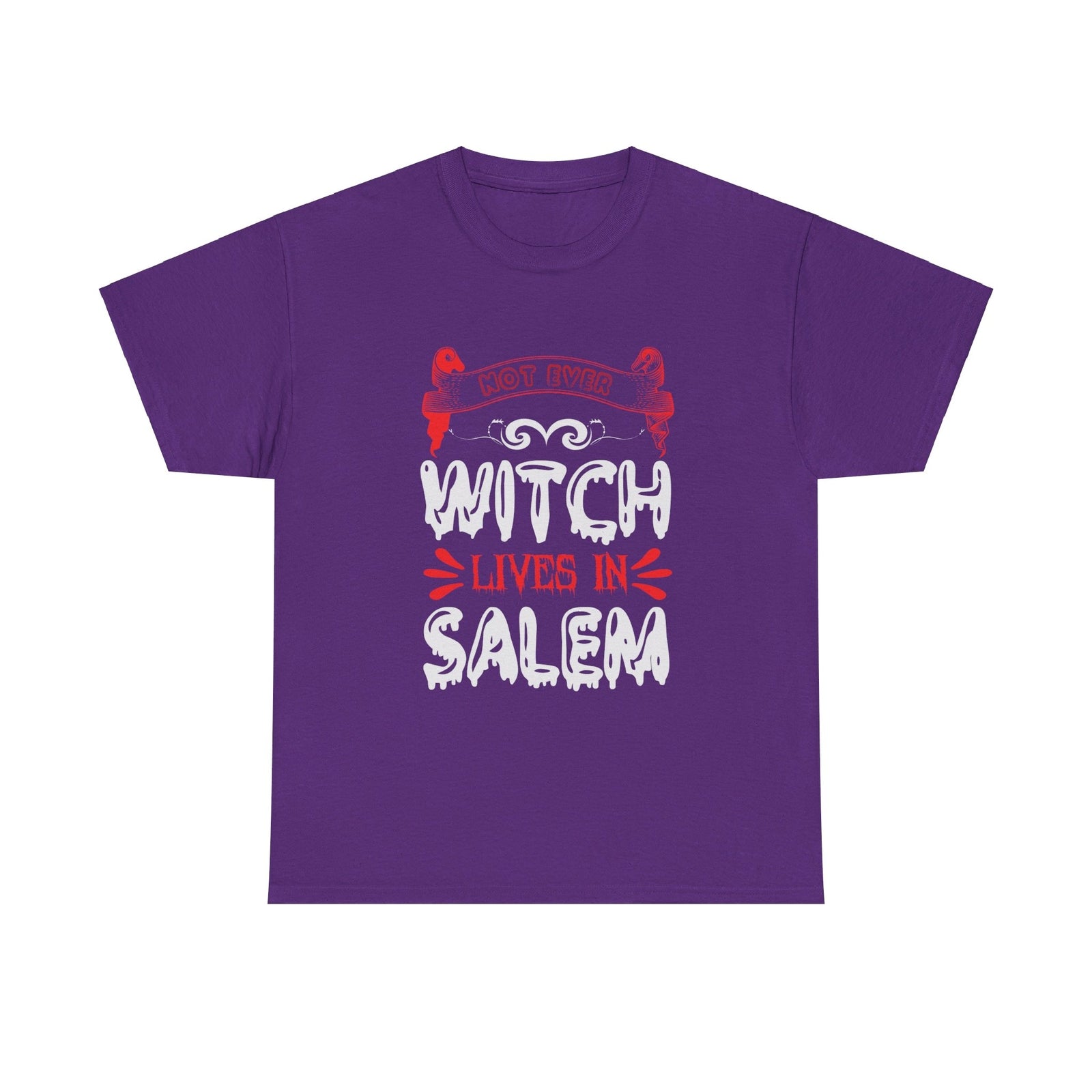 Not Ever Witch Lives In Salem Halloween T shirt Trick or Treat Costume  October