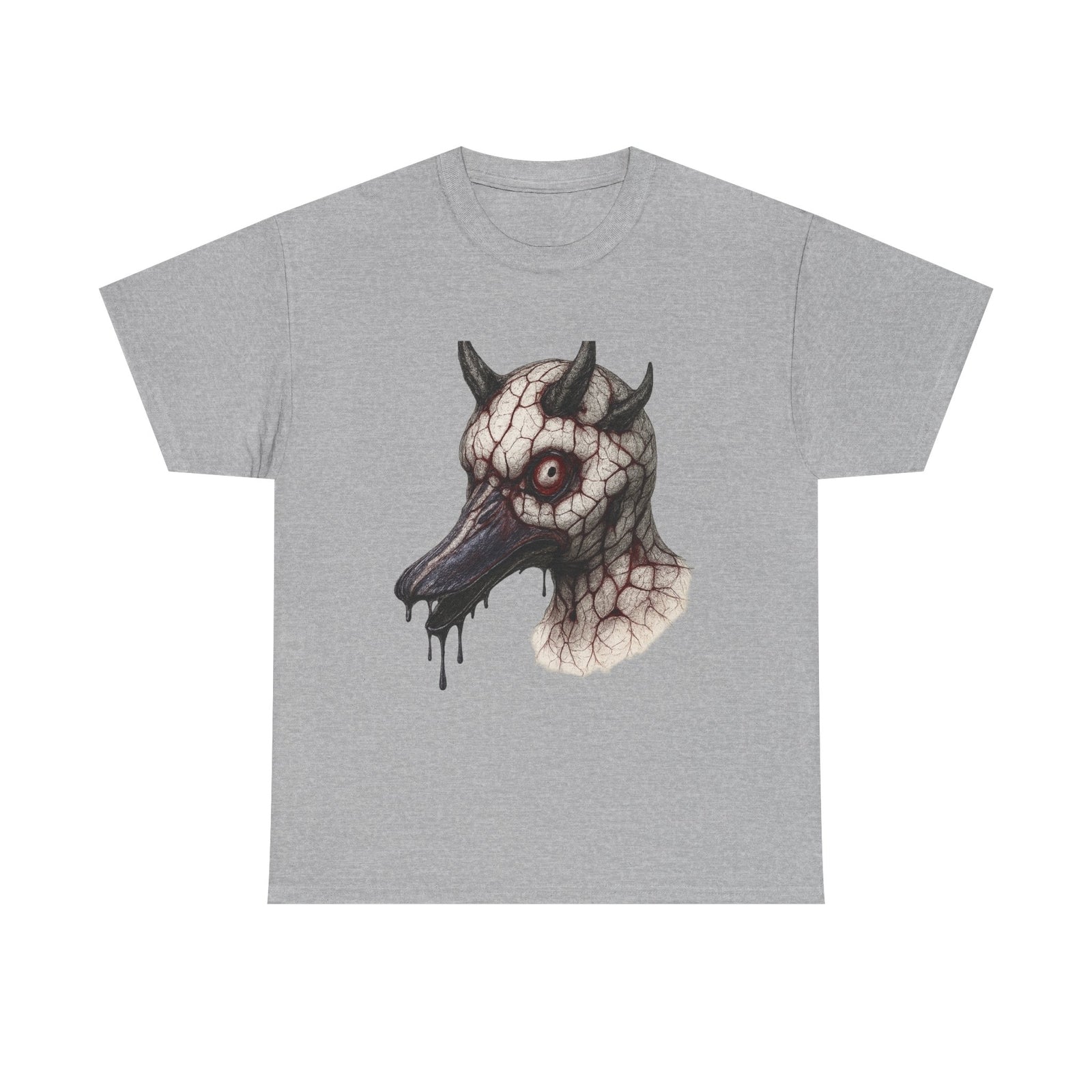 Unisex Adult T Shirt Porcelain Demon Duck Horror Art Scary
