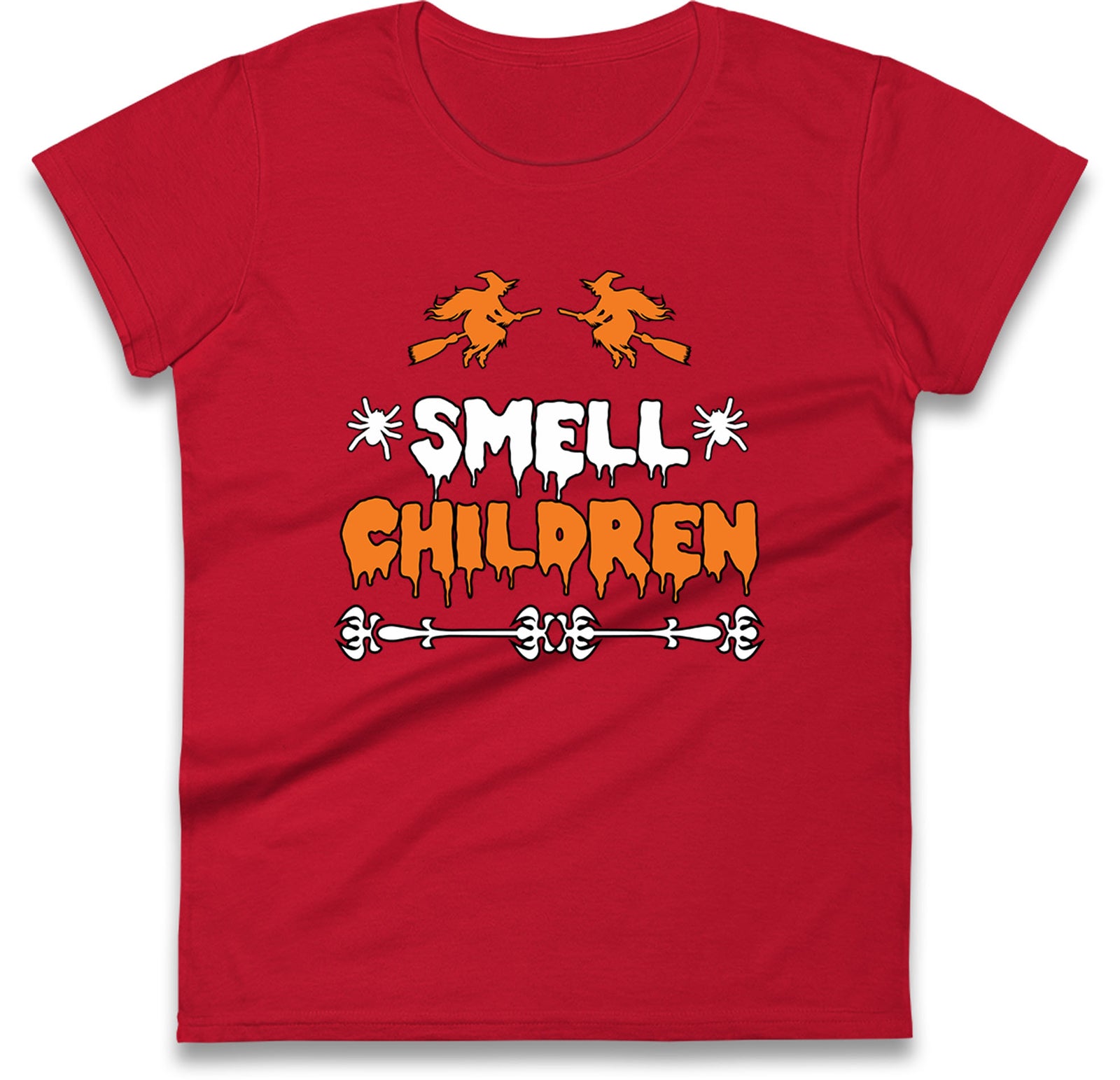 Funny Halloween Ladies T Shirt,I Smell Children Witches Women Tee,Trick-or-Treat