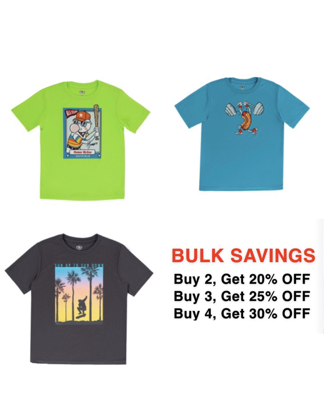 👕 Short Sleeve Graphic T-Shirts By Athletic Works Boys Back to School 2L