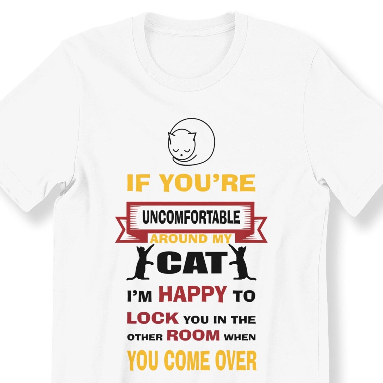 #26 Cat Lovers Men's Ladies T-shirt Funny Joke Cat Lovers Kitten Paws Gift T-shi
