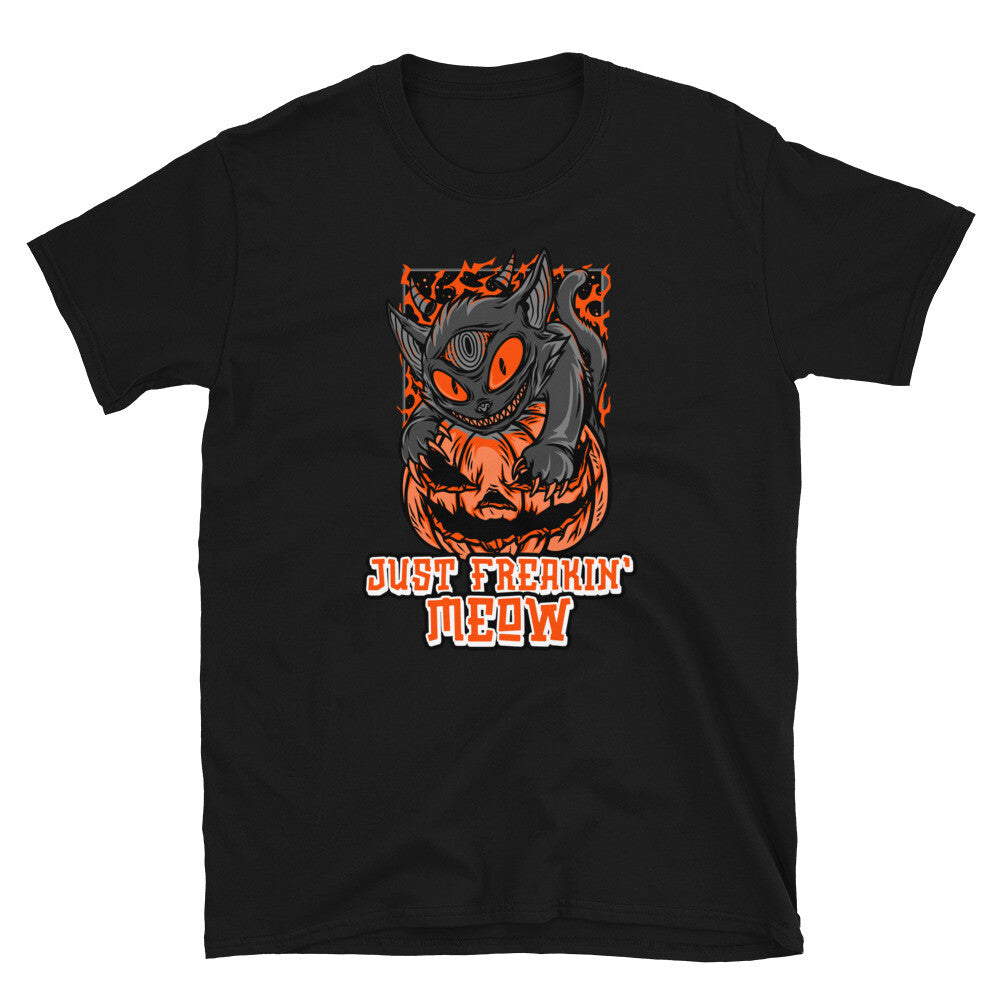 Funny Halloween Cat Trick Or Treat Short-Sleeve Unisex T-Shirt
