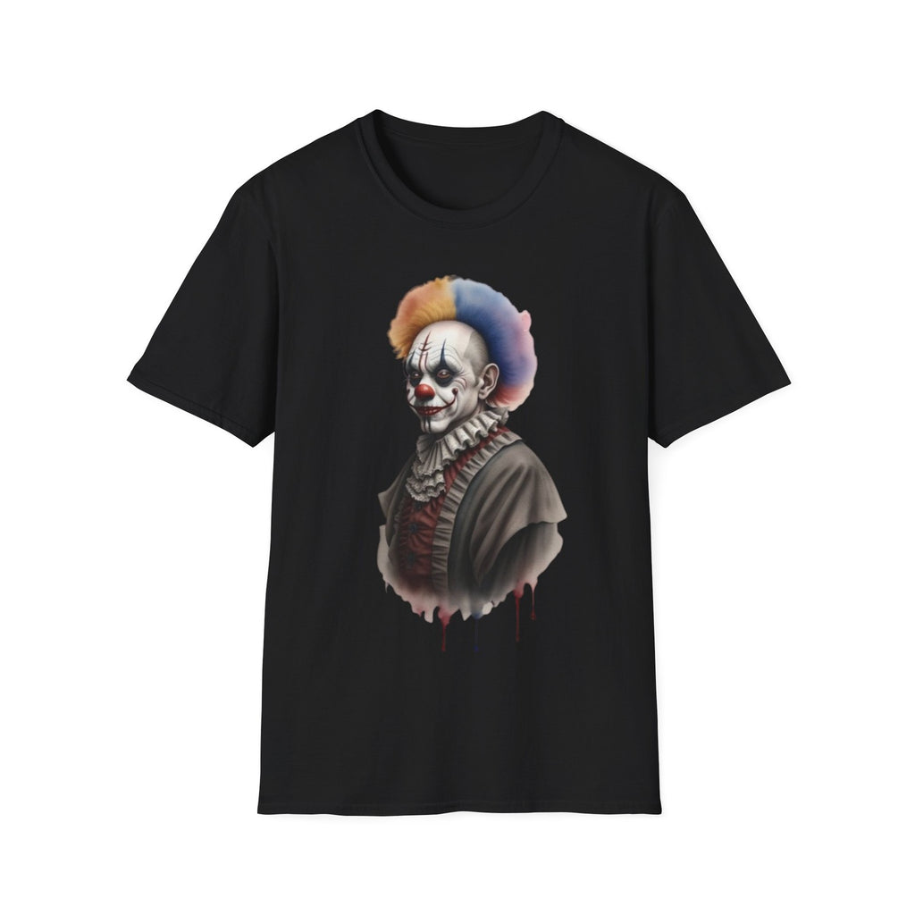 Scary Clown Unisex T-Shirt, Halloween Tee, Creepy Circus Shirt, Horror T-Shirt