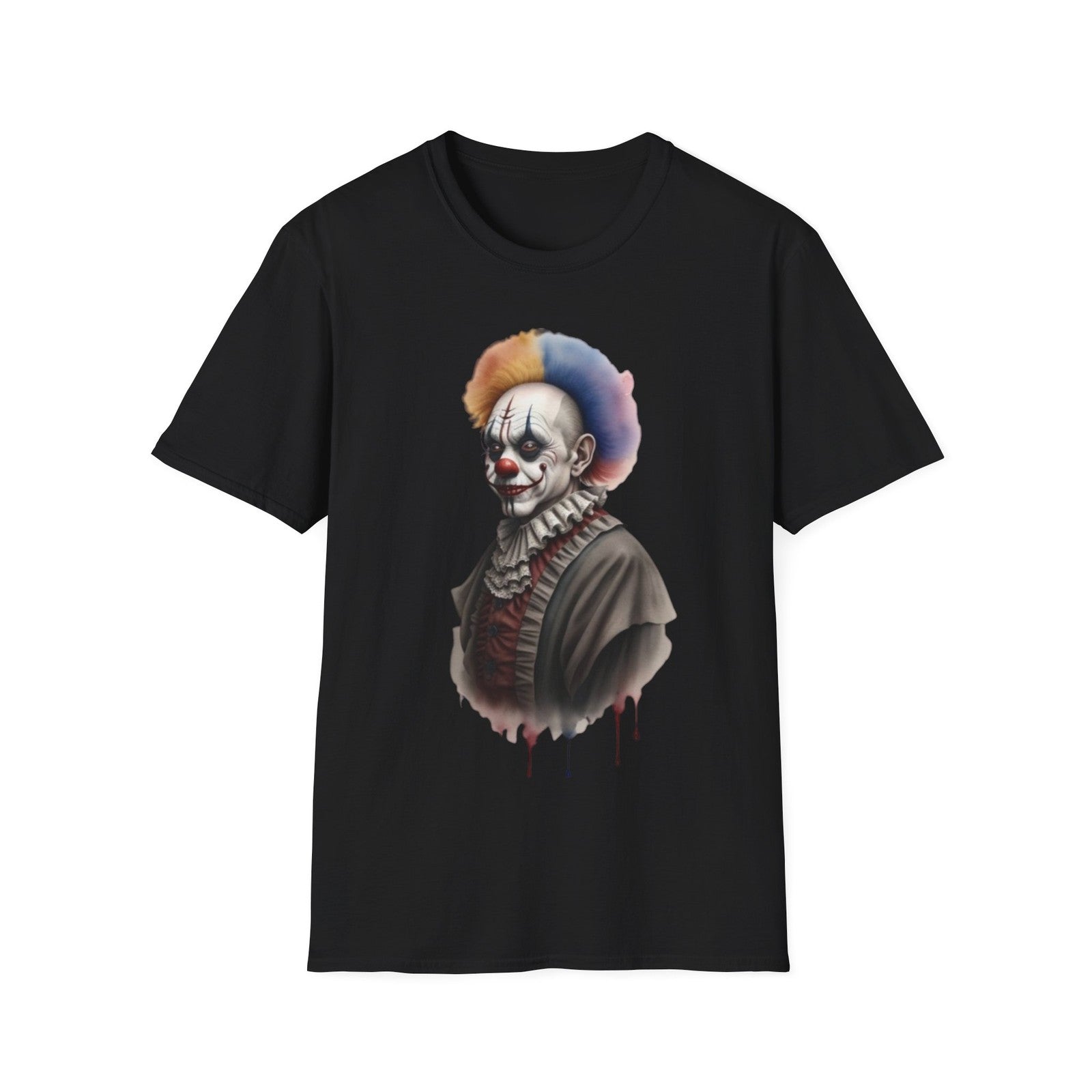 Scary Clown Unisex T-Shirt, Halloween Tee, Creepy Circus Shirt, Horror T-Shirt
