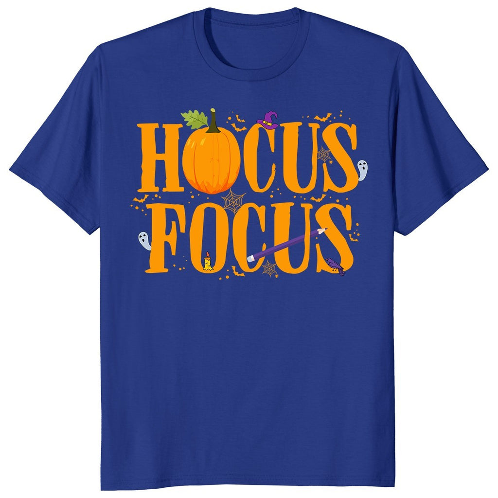 Hocus Focus Halloween Spooky Teacher Pumpkin Trick or Treat Gift Unisex T-Shirt