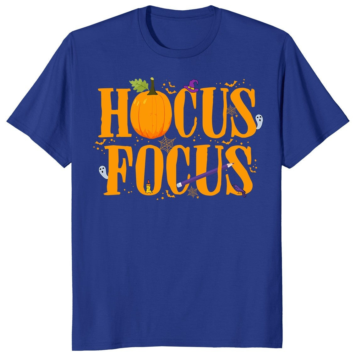 Hocus Focus Halloween Spooky Teacher Pumpkin Trick or Treat Gift Unisex T-Shirt