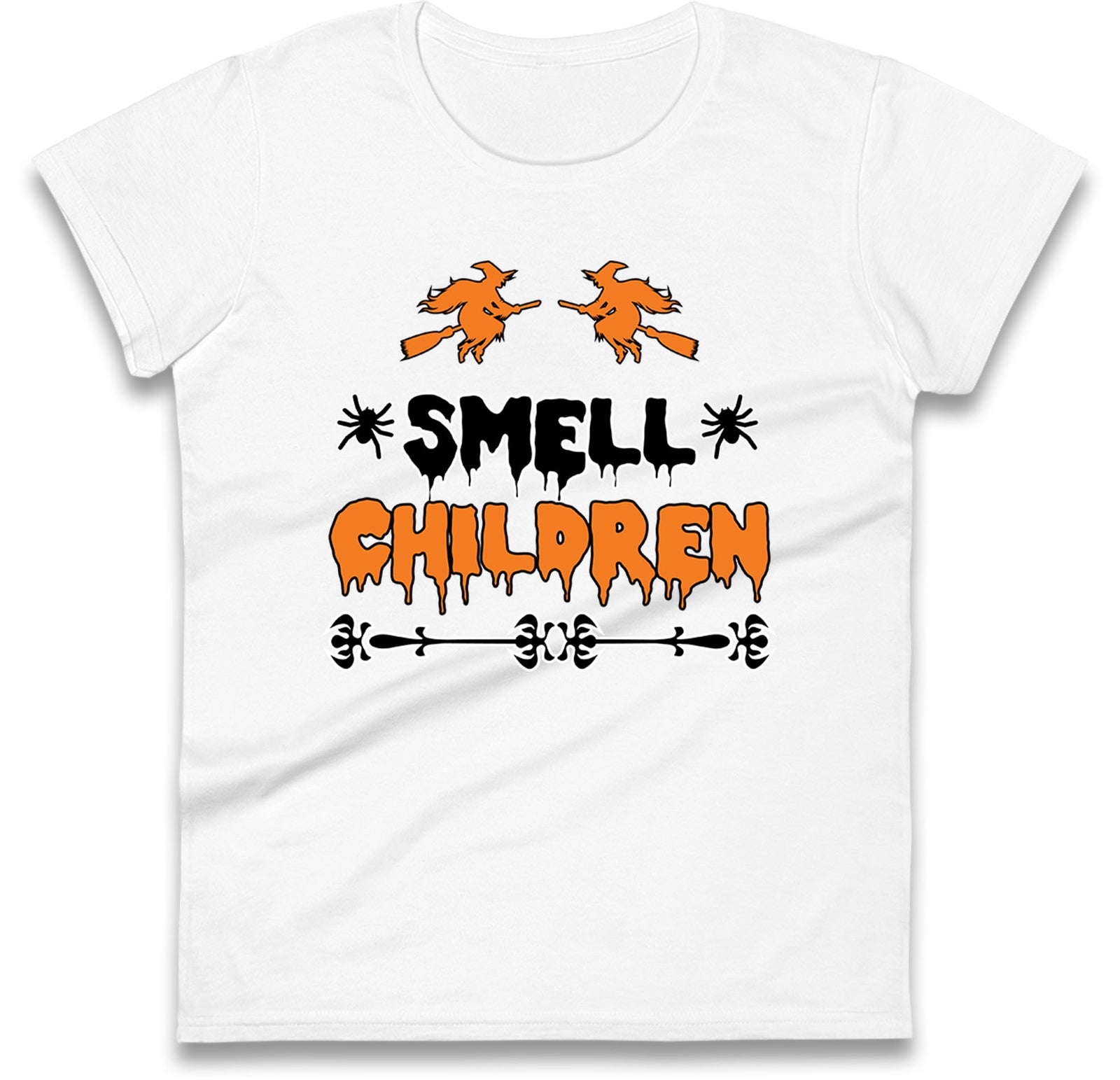 Funny Halloween Ladies T Shirt,I Smell Children Witches Women Tee,Trick-or-Treat