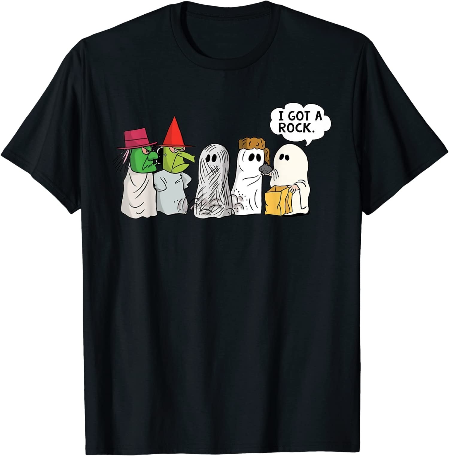 Funny I Got A Rock T-Shirt | Trick or Treat Ghost Halloween Tee Unisex