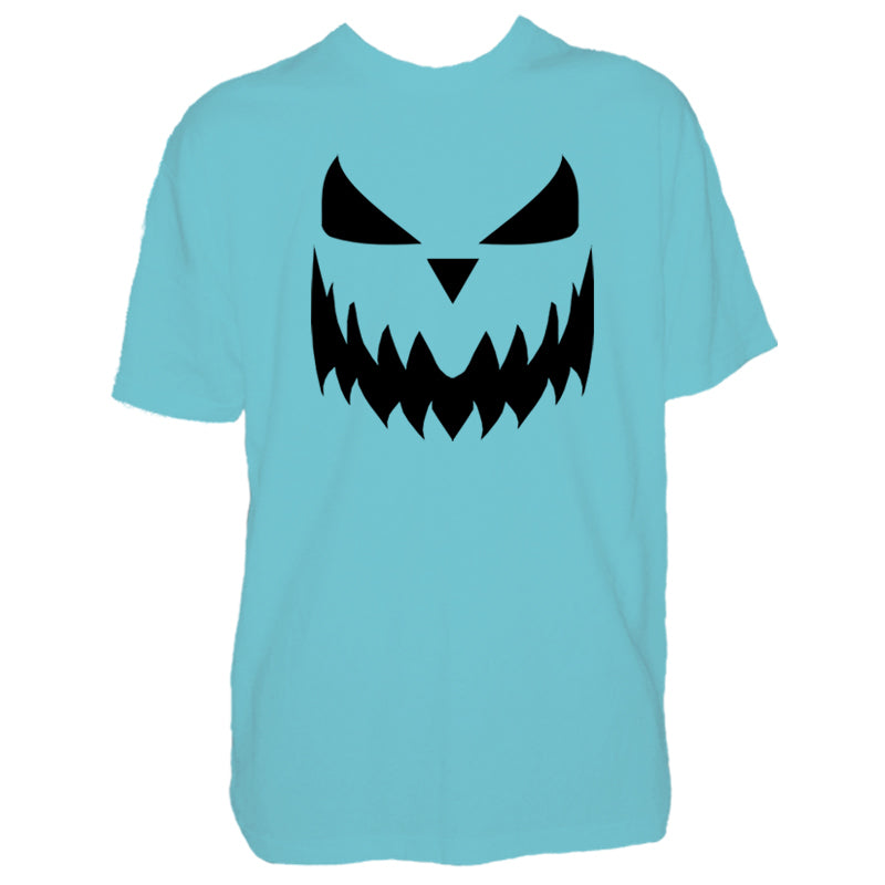 Mens Halloween Pumpkin Face Tshirt - New Scary Trick Or Treat Costume Shirt