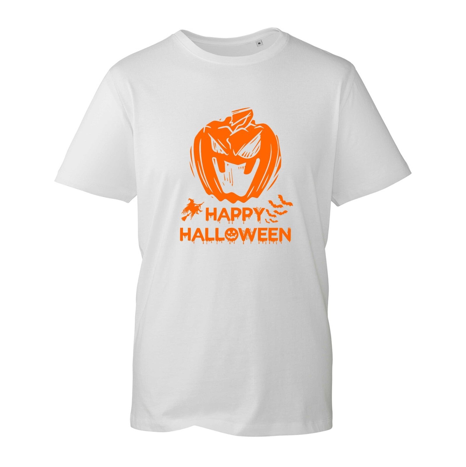Horror Pumpkin Happy Halloween T-Shirt Spooky Witch Trick Or Treat Unisex Top