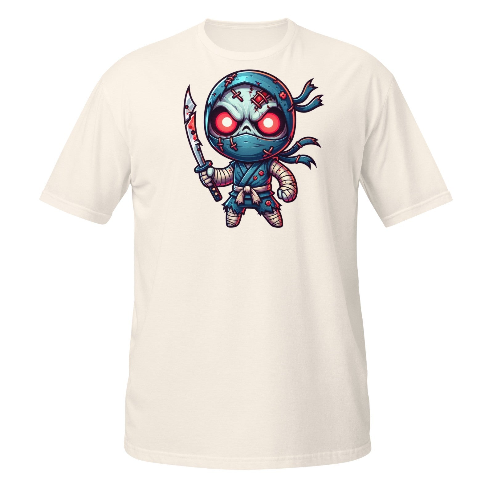 Scary Ninja Shirt – Cute Zombie Warrior with Sword Halloween Design