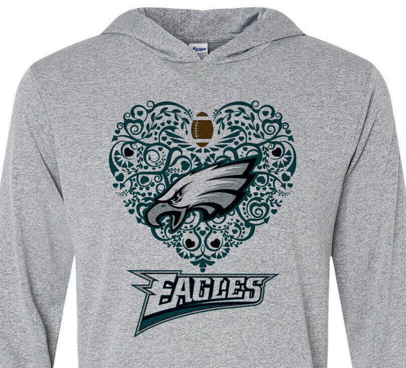 Heart of the Eagles - Philadephia - Fast Shipping - Lg Sleeve T-Shirt Hoodie