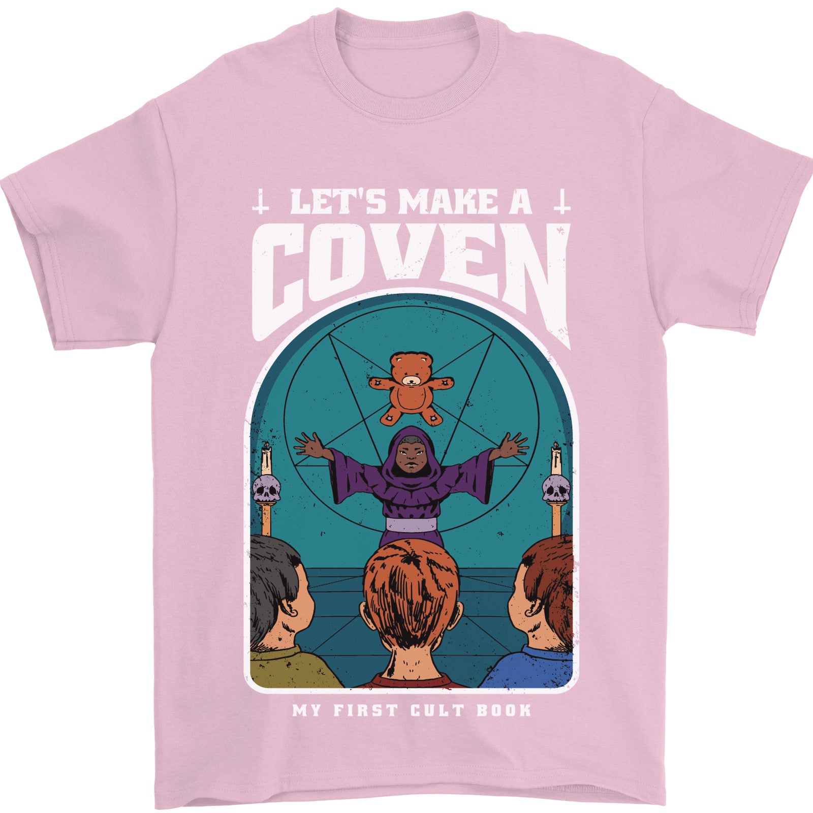Lets Make a Coven Halloween Satanic Horror Mens T-Shirt 100% Cotton
