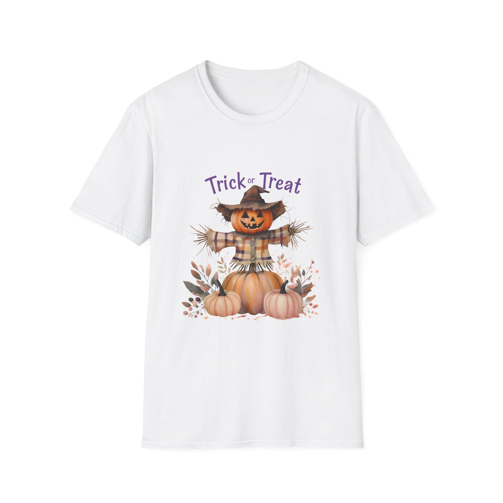 Halloween Scarecrow T-Shirt, Unisex Fall Apparel, Trick or Treat Tee