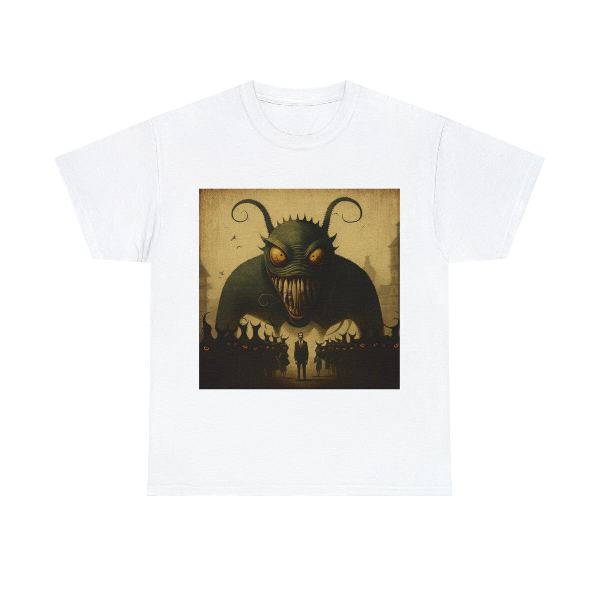 Scary Dark Fantasy Horror T Shirt Halloween Death Metal Disturbed Streetwear Emo