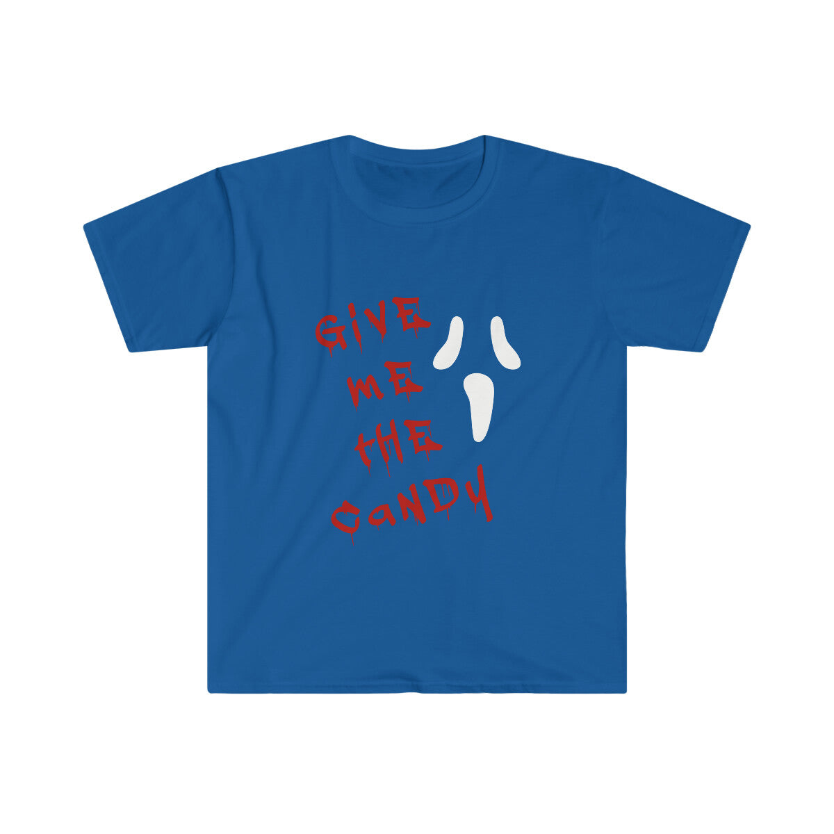 Funny Halloween Costume Shirt, Trick or Treat Unisex t-Shirt Scream Face Terror