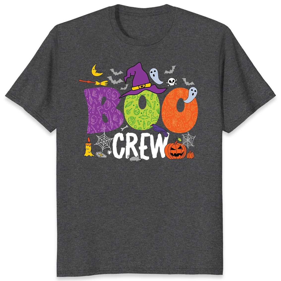 Boo Crew Halloween Matching Costume Gift Trick or Treat Squad Unisex T-Shirt